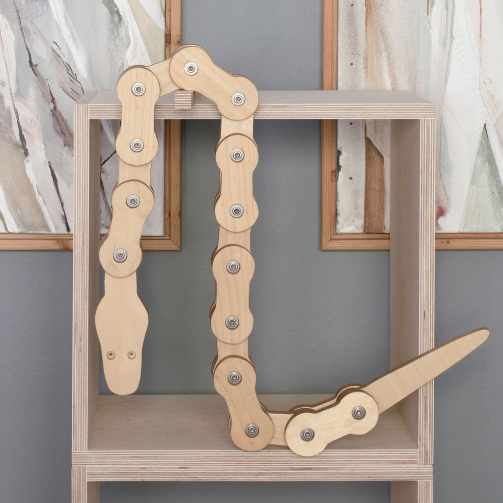wooden toy snake