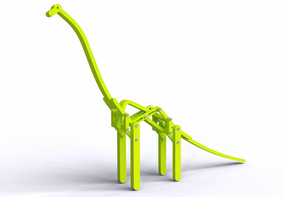 Neon Green Mechanical Brachiosaurus Toy