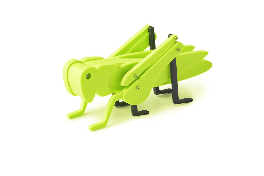neon green grasshopper toy
