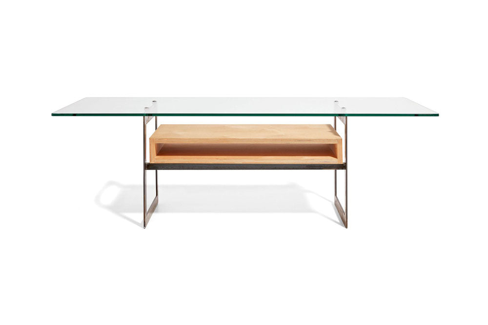 modern coffee table with architectural materials