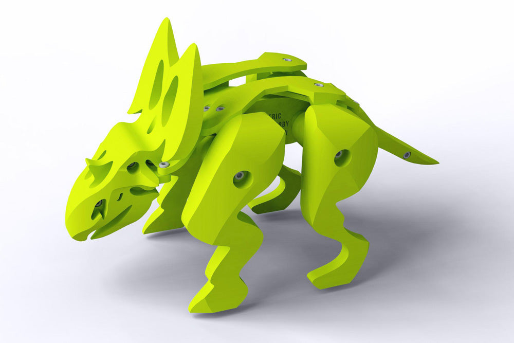 neon green utahceratops toy