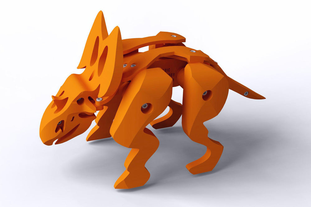 orange utahceratops toy