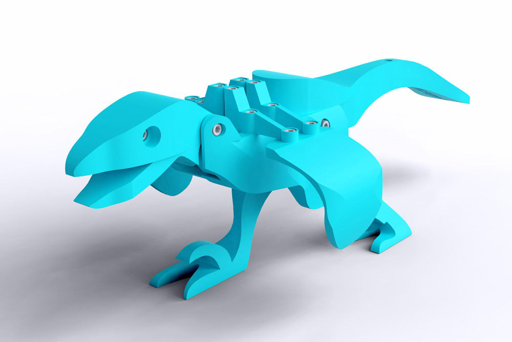 light blue utahraptor toy