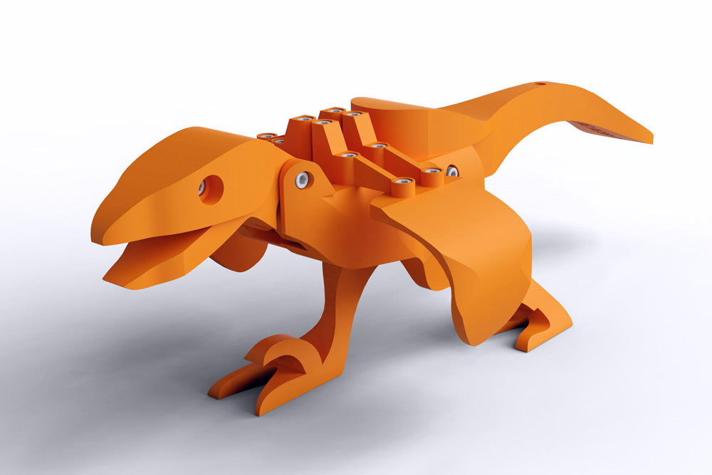 orange utahraptor toy
