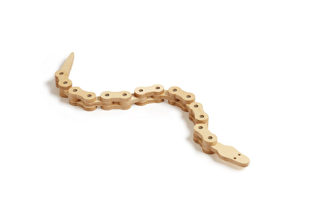 wooden snake toy